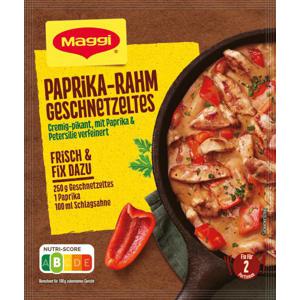 Maggi Fix für Paprika-Rahm Geschnetzeltes