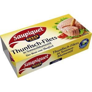 Saupiquet Thunfisch-Filets in Sonnenblumenöl