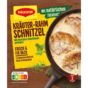 Maggi Fix für Kräuter-Rahm Schnitzel