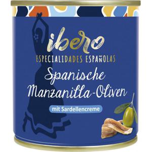 Ibero Spanische Manzanilla-Oliven mit Sardellencreme