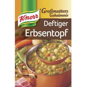 Knorr Großmutters Geheimnis Deftiger Erbsentopf mit Speck & Kartoffeln