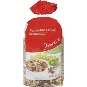 Jeden Tag Traube-Nuss-Müsli