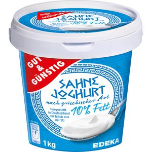 GUT&GÜNSTIG Naturjoghurt nach griechischer Art 10% 1kg VLOG