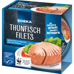 MSC EDEKA Thunfischfilets in eigenem Saft und Aufguss 185g