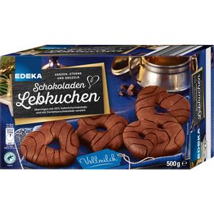 EDEKA Schokoladen Lebkuchen Herzen Sterne Brezel Vollmilch 500g