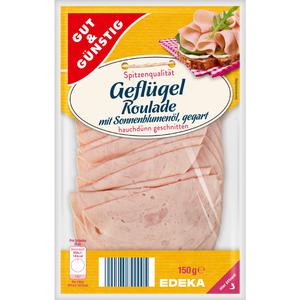 GUT&GÜNSTIG Geflügelroulade hauchdünn geschnitten 150g