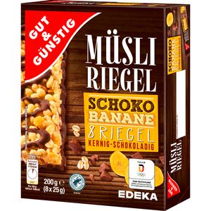 GUT&GÜNSTIG Müsliriegel Schoko-Banane 8x25g