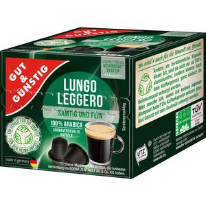 GUT&GÜNSTIG Kaffeekapseln Lungo Leggero 10ST 52g