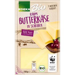 Bio EDEKA Rahmbutterkäse Scheiben 50% Fett in Trockenmasse 150g