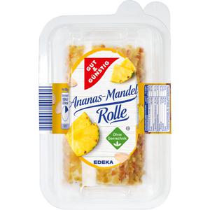 GUT&GÜNSTIG Ananas Mandel Frischkäse Rolle Doppelrahmstufe 100g VLOG