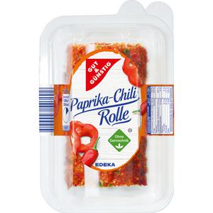 GUT&GÜNSTIG Paprika Chili Frischkäse Rolle Doppelrahmstufe 100g VLOG