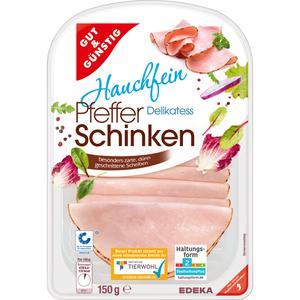 GUT&GÜNSTIG Pfefferschinken hauchfein 150g QS