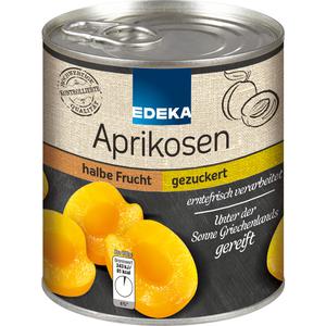 EDEKA Aprikosen halbe Frucht geschält und gezuckert 820g