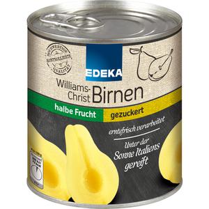 EDEKA Williams Christ Birnen halbe Frucht gezuckert 820g