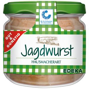 GUT&GÜNSTIG Jagdwurst Hausmacherart 250g QS