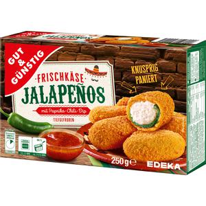 GUT&GÜNSTIG Frischkäse Jalapenos 250g