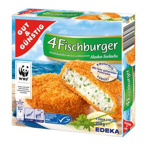 MSC GUT&GÜNSTIG Fischburger Alaska Seelachs 250g