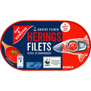 MSC GUT&GÜNSTIG Heringsfilets in Tomatensauce 200g