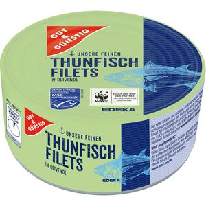 MSC GUT&GÜNSTIG Thunfischfilets in Olivenöl 185g