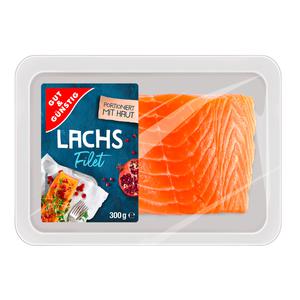 GUT&GÜNSTIG Lachsfilet mit Haut 300g