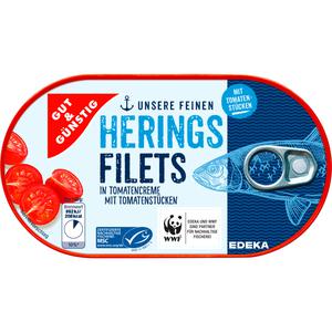 MSC GUT&GÜNSTIG Heringsfilets in Tomatencreme 200g