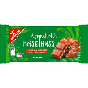 GUT&GÜNSTIG Alpenvollmilchschokolade Haselnuss 100g