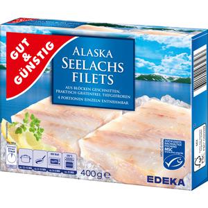MSC GUT&GÜNSTIG Alaska Seelachsfilets natur 400g