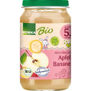 Bio EDEKA Apfel mit Banane ab dem 5.Monat 190g