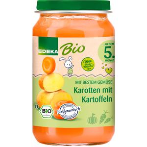 Bio EDEKA Karotten mit Kartoffeln ab dem 5.Monat 190g