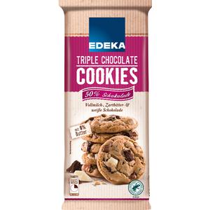 EDEKA Cookies Triple Chocolate 200g