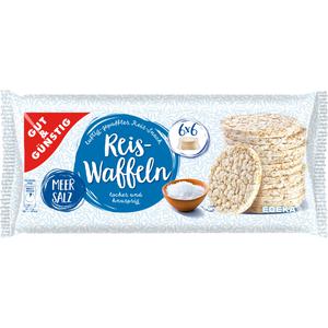 GUT&GÜNSTIG Reiswaffeln mit Meersalz 250g