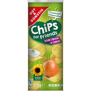 GUT&GÜNSTIG Stapelchips Sour Cream&Onion 175g