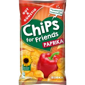 GUT&GÜNSTIG Chips mit Paprika 200g