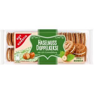 GUT&GÜNSTIG Doppelkeks Haselnuss 250g