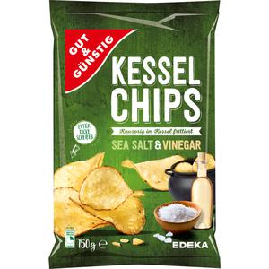 GUT&GÜNSTIG Kesselchips Sea Salt&Vinegar 150g