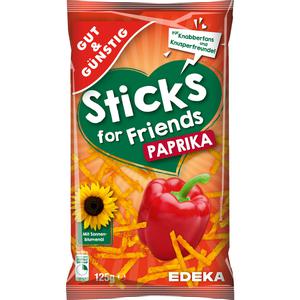 GUT&GÜNSTIG Sticks for Friends Paprika 125g