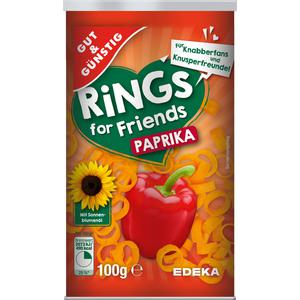 GUT&GÜNSTIG Paprikaringe 100g