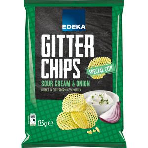 EDEKA Gitterchips Sour Cream&Onion 125g