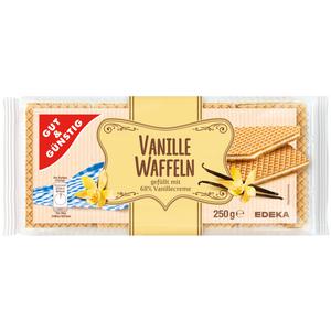 GUT&GÜNSTIG Waffeln mit Vanillecremefüllung 250g