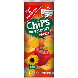 GUT&GÜNSTIG Stapelchips Paprika 175g