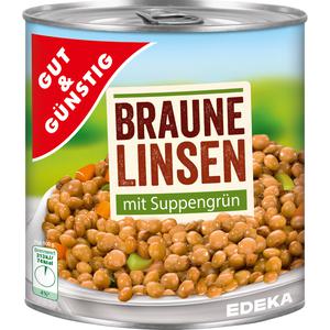 GUT&GÜNSTIG Linsen mit Suppengrün 800g