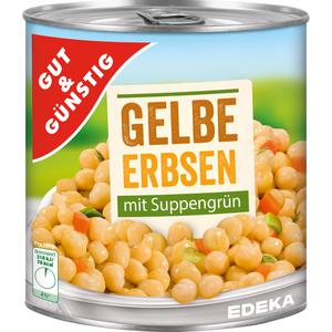 GUT&GÜNSTIG Gelbe Erbsen mit Suppengrün 800g