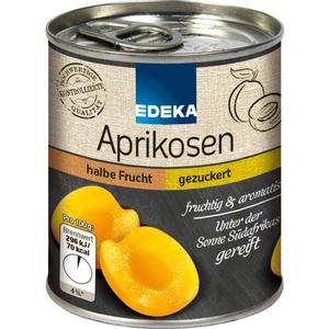 EDEKA Aprikosen halbe Frucht geschält und gezuckert 225g