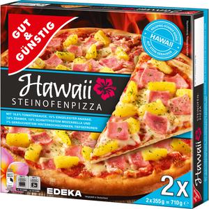 GUT&GÜNSTIG Steinofenpizza Hawaii 2x355g