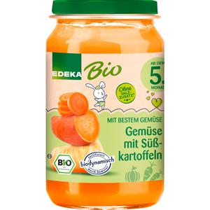 Bio EDEKA Gemüse mit Süßkartoffeln ab dem 5.Monat 190g