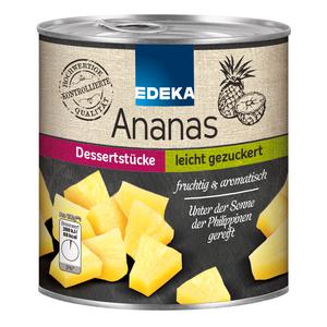 EDEKA Ananas Stücke leicht gezuckert 567g