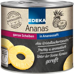 EDEKA Ananas Scheiben in Saft 432g