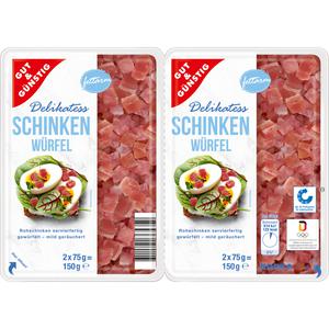 GUT&GÜNSTIG Delikatess Schinkenwürfel 2x75g QS