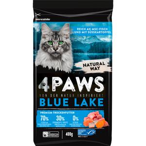 MSC 4Paws blue lake reich an Hühnchen und MSC Fisch mit Süsskartoffel 400g