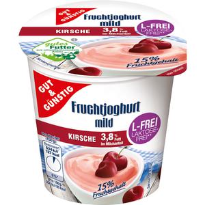 GUT&GÜNSTIG Fruchtjoghurt Kirsche mild laktosefrei 3,8% 150g